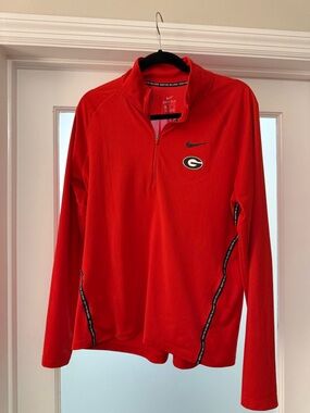 UGA Nike DriFit Quarter Zip